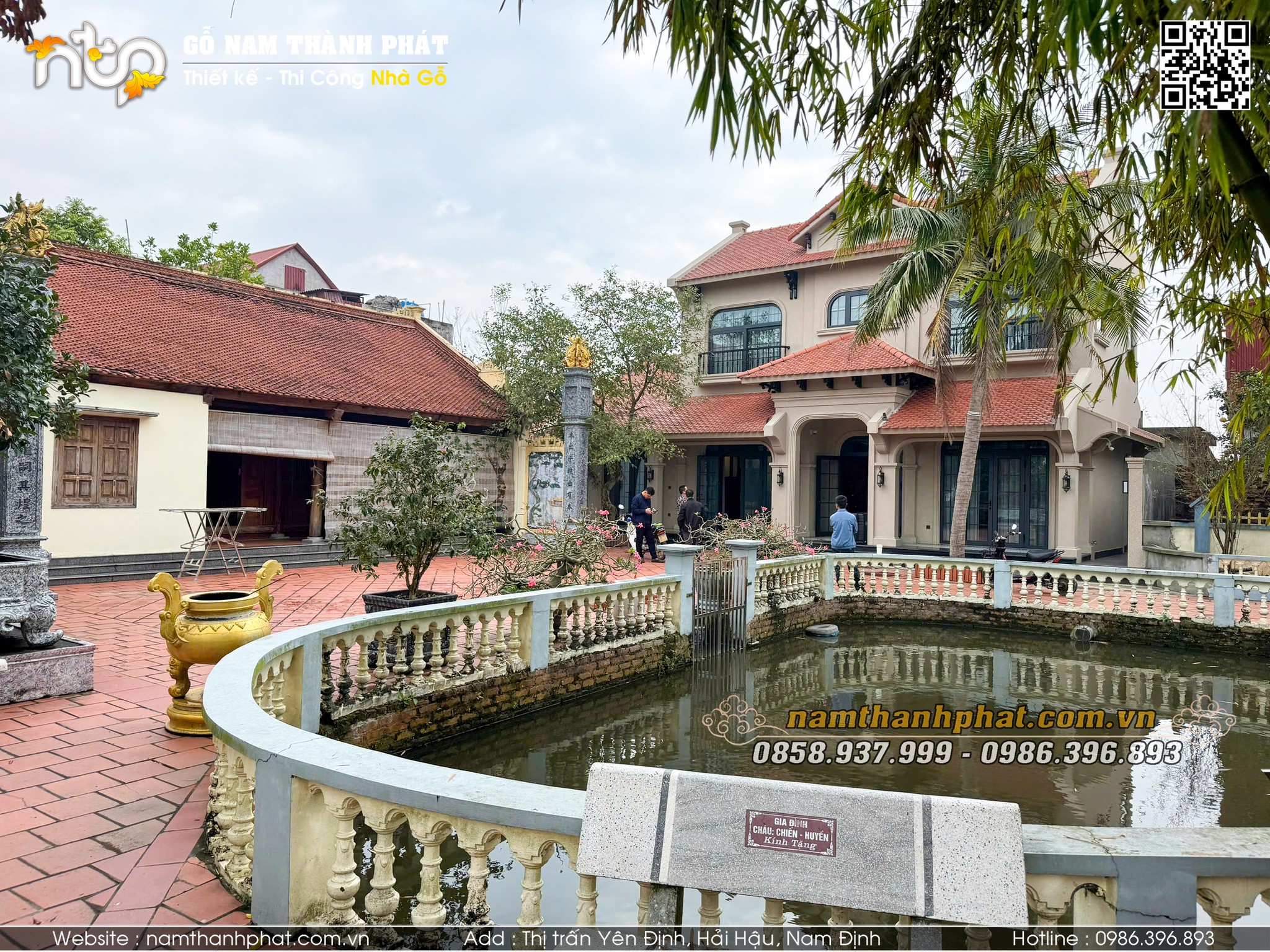 khảo sát, đo đạc trước khi thiết kế thi công nhà gỗ trọn gói