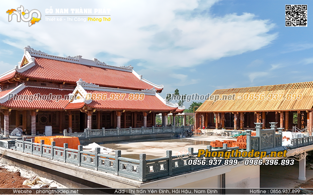 Mẫu nhà 5 gian thông hiên đẹp thi công tại Sài Gòn